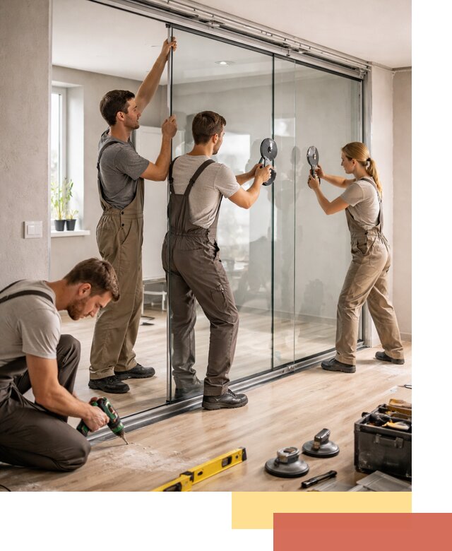 Изготовление стеклянных перегородок на заказ в Севастополе