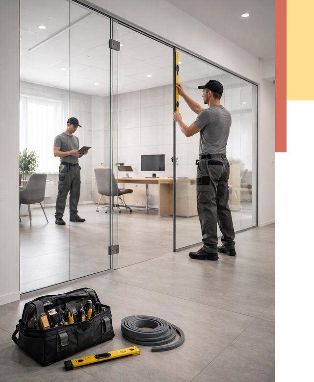 Цельностеклянные перегородки под ключ в Севастополе от 9805 руб. — монтаж и цены | ОТДЕЛОЧНИК-Сев