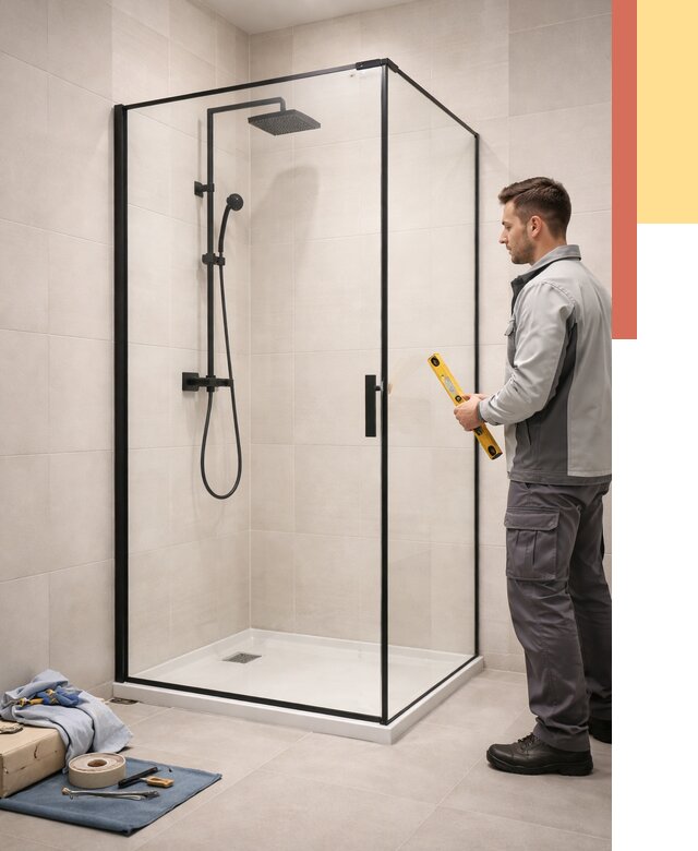 Стеклянные перегородки для душа в Севастополе от 12901 руб. | Монтаж под ключ — ОТДЕЛОЧНИК-Сев