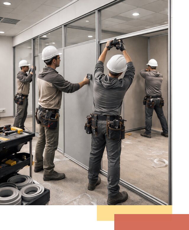 Мобильные офисные перегородки под ключ в Севастополе