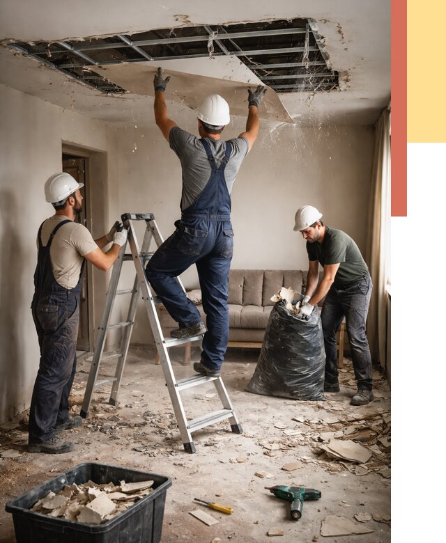 Демонтаж гипсокартонного потолка в Севастополе от 433 руб. за м2 — ОТДЕЛОЧНИК-Сев