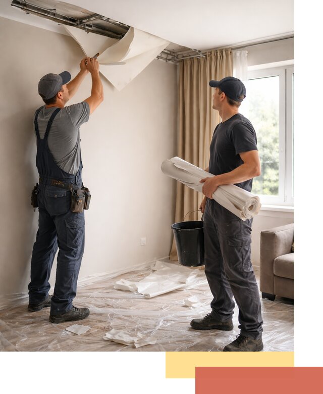 Демонтаж натяжного потолка в Севастополе быстро и аккуратно