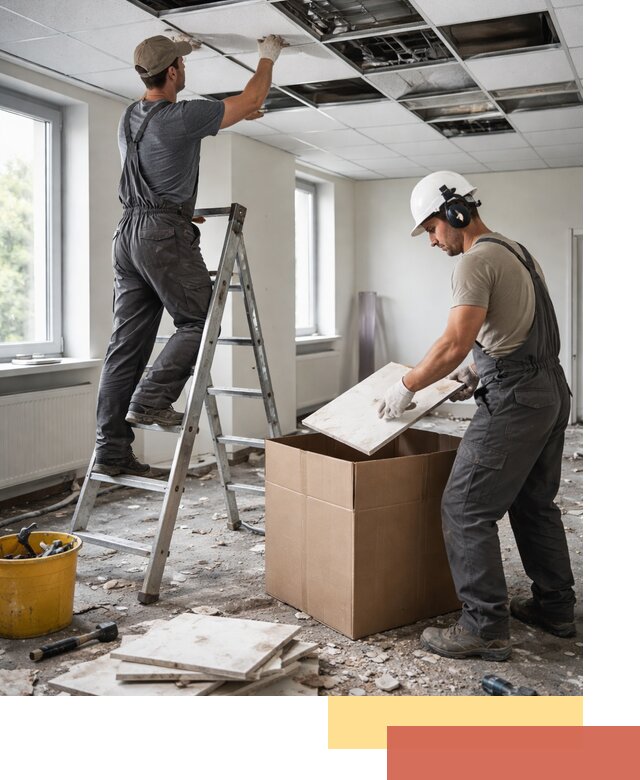 Демонтаж потолочной плитки в Севастополе быстро и аккуратно