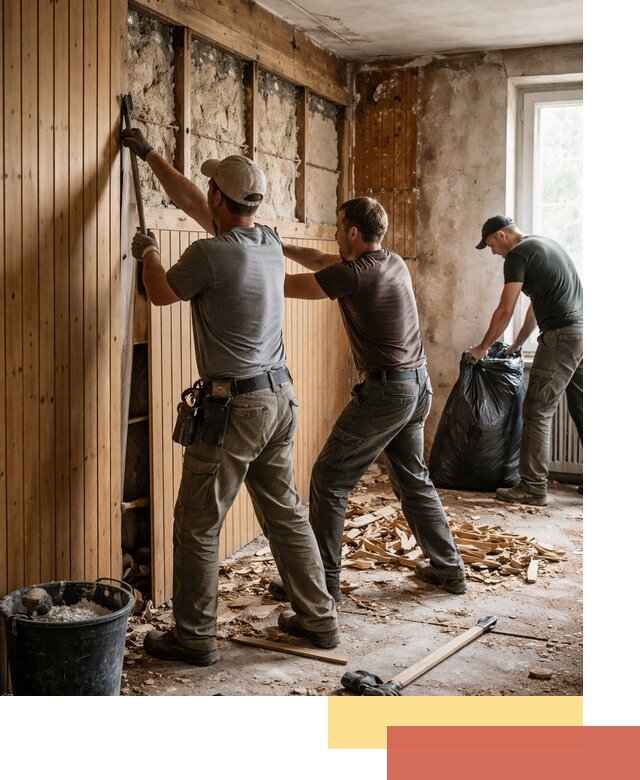 Демонтаж вагонки и вывоз материалов в Севастополе