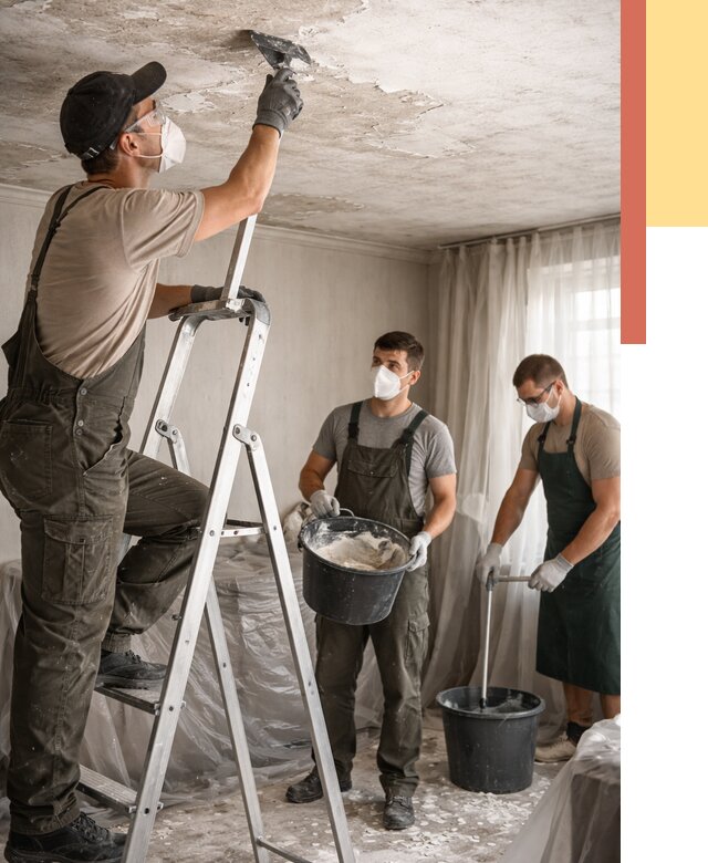 Удаление побелки с потолка в Севастополе от 2580 руб. быстро и недорого | ОТДЕЛОЧНИК-Сев