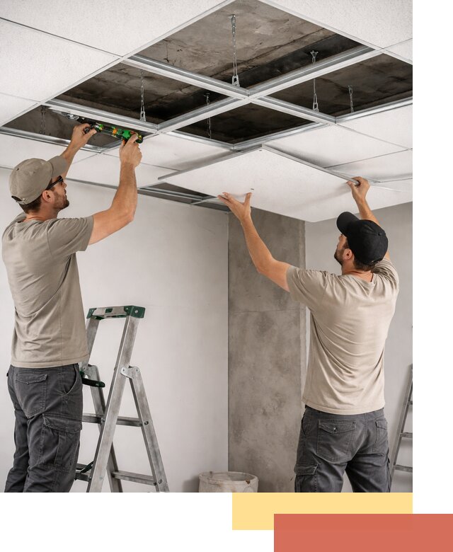 Монтаж потолка Армстронг под ключ в Севастополе