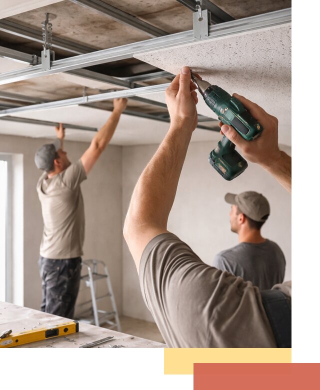 Монтаж акустического потолка в Севастополе под ключ