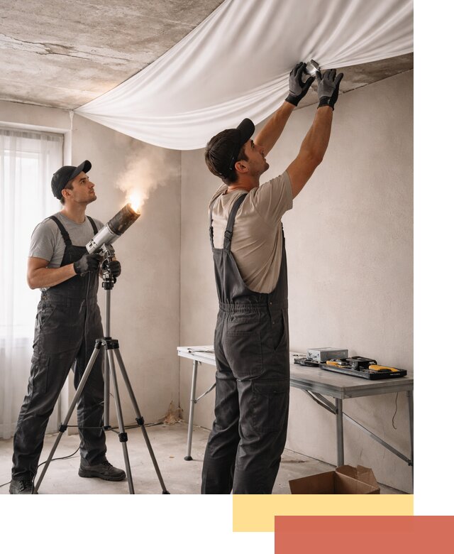 Установка натяжного потолка под ключ в Севастополе