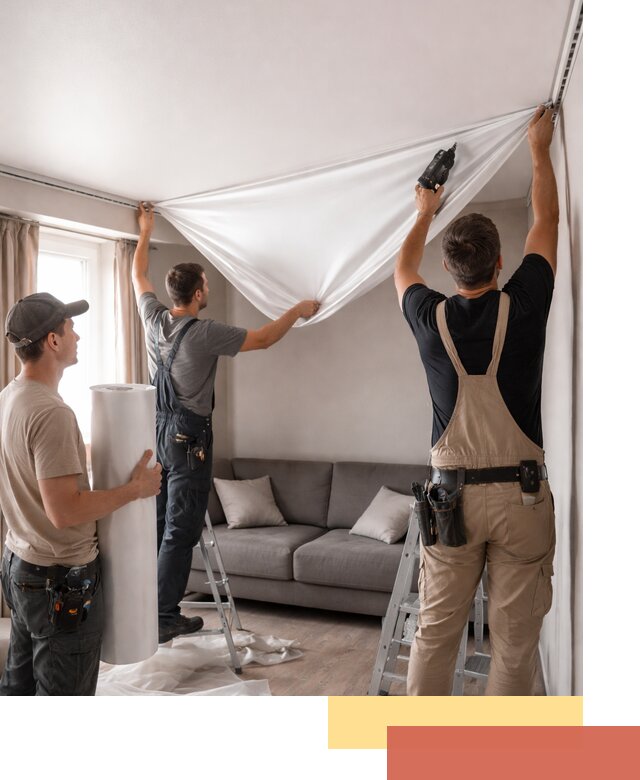 Монтаж сатинового натяжного потолка в Севастополе качественно и быстро