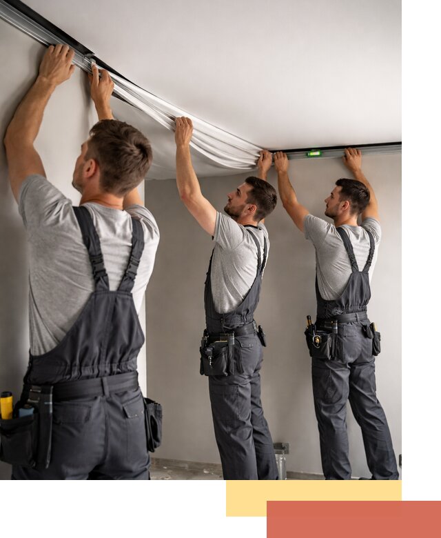 Теневые натяжные потолки в Севастополе: монтаж и отделка быстро и качественно