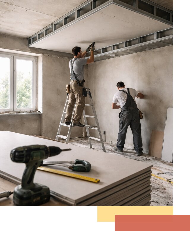 Двухуровневый потолок из гипсокартона в Севастополе