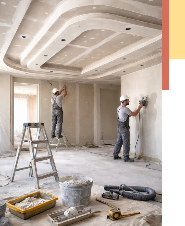 Многоуровневый потолок из гипсокартона в Севастополе от 774 руб. под ключ | ОТДЕЛОЧНИК-Сев