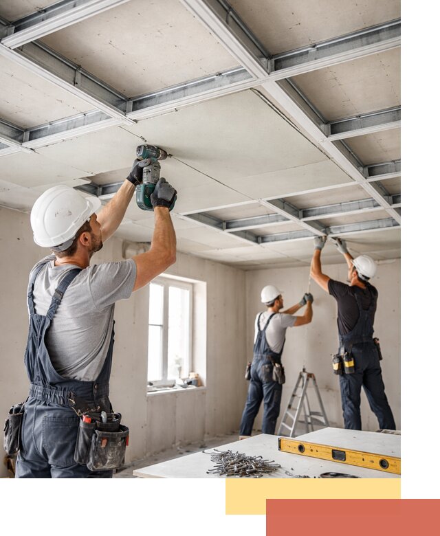 Кессонный потолок из гипсокартона под ключ в Севастополе