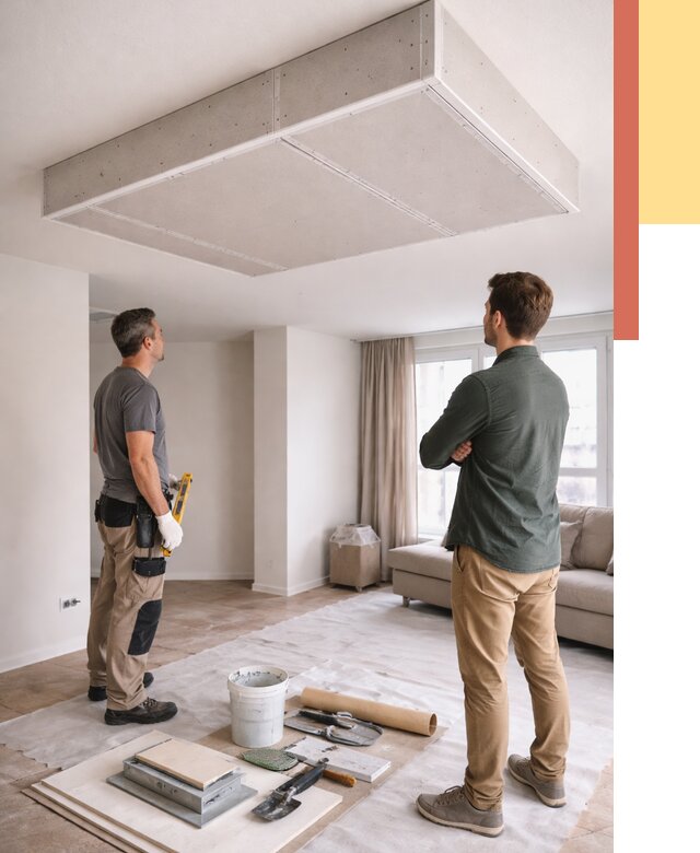 Короб на потолке из гипсокартона в Севастополе от 2271 руб. — монтаж и услуги под ключ | ОТДЕЛОЧНИК-Сев