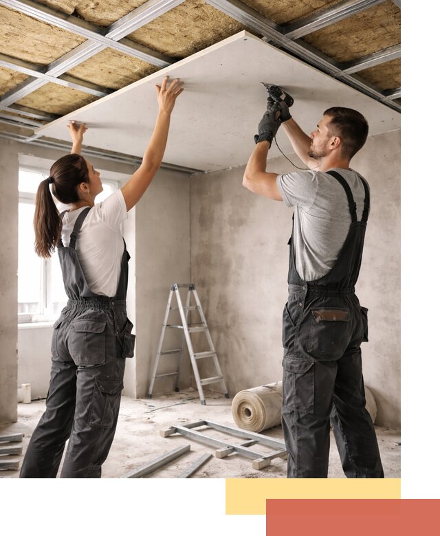 Звукоизоляция потолка из ГКЛ в Севастополе профессионально и надежно