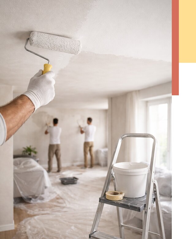 Покраска потолка акриловой краской в Севастополе от 2580 руб. | ОТДЕЛОЧНИК-Сев