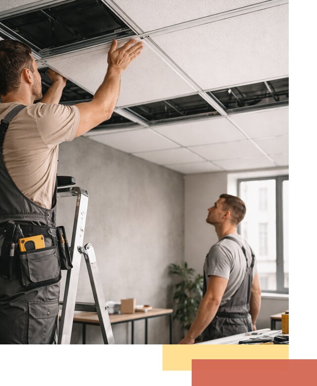 Монтаж потолочной плитки в Севастополе качественно и в срок