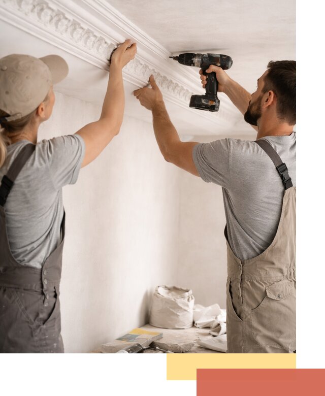 Профессиональный монтаж лепнины на потолок в Севастополе