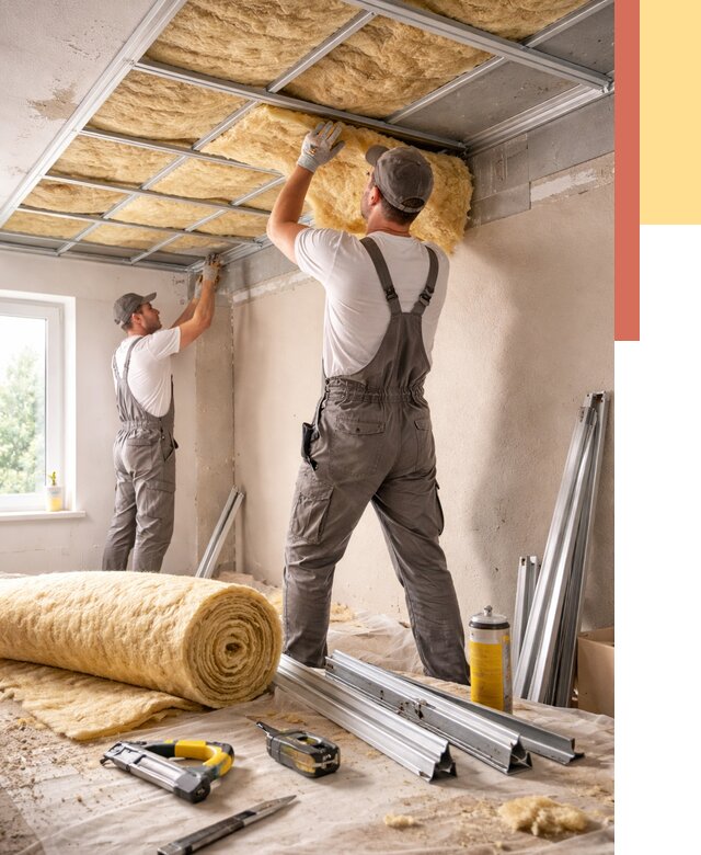 Утепление потолка в Севастополе от 7431 руб/м2 — недорого, быстро, под ключ | ОТДЕЛОЧНИК-Сев