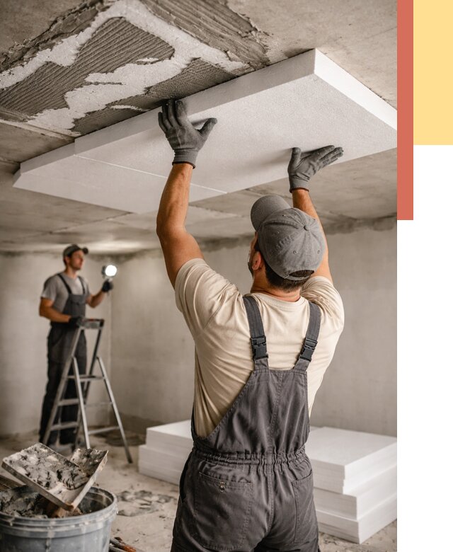 Утепление потолка пенопластом в Севастополе от 4644 руб/м2 — недорого и быстро | ОТДЕЛОЧНИК-Сев