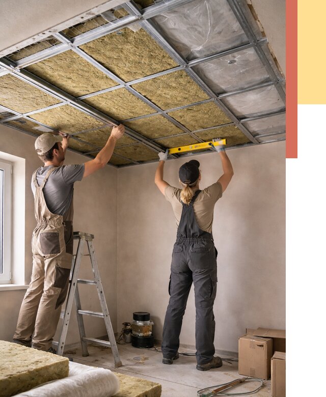 Шумоизоляция потолка в Севастополе от 1290 руб. под ключ — услуги ОТДЕЛОЧНИК-Сев